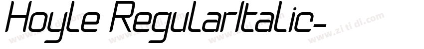 Hoyle RegularItalic字体转换